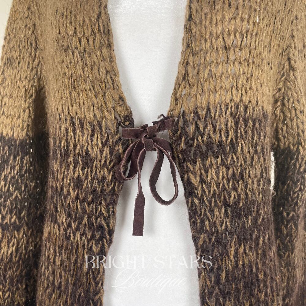 Rare Vintage Knit Ombre Knit Duster Cardigan ASO Mary-Kate Olsen ALT Willow - Picture 9 of 12